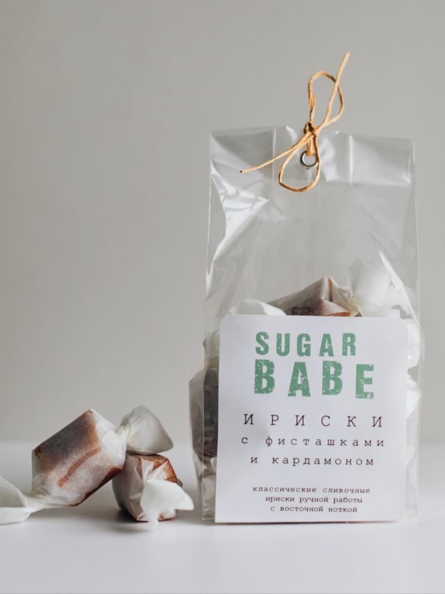 Ириски Sugar babe с фисташками и кардамоном